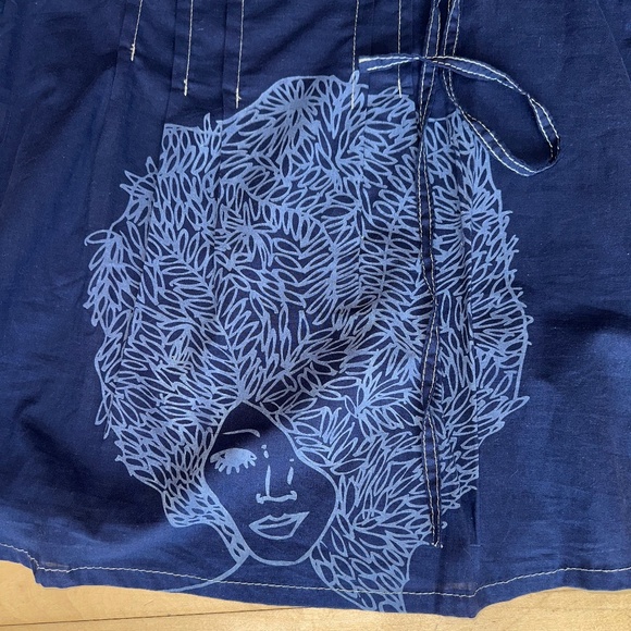 TIZA amano Designer Navy top, S, GD1229 - Picture 2 of 3